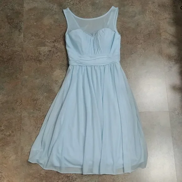 short flowy dress for wedding Ever-Pretty V-Neck High-Low Summer Formal Wedding Guest Dress with Short Sleeves main image 0